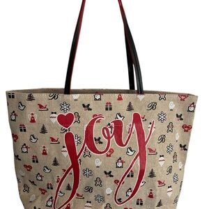 Brighton Joy Burlap Tote Bag Shopper